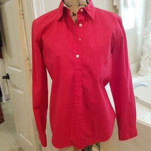 Long Sleeve Red Button DownTommy Hilfiger Shirt